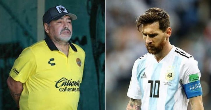Diego Maradona slams Lionel Messi