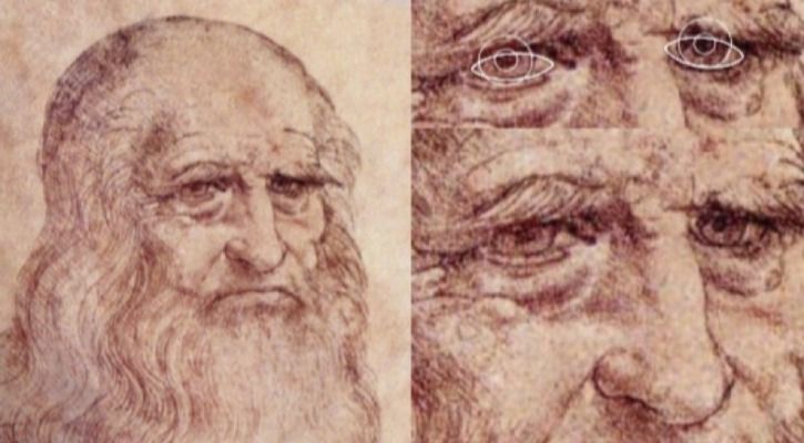 leonardo da vinci eye drawing