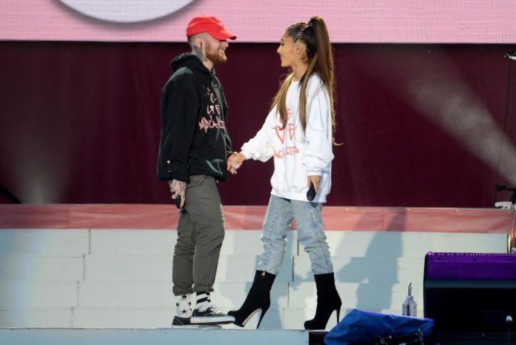 A picture of Mac Miller and Ariana Grande who dated for two years before their break-up.