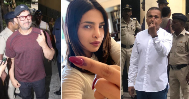 Mumbai voting: Bollywood celebs cast their vote for Lok Sabha elections.