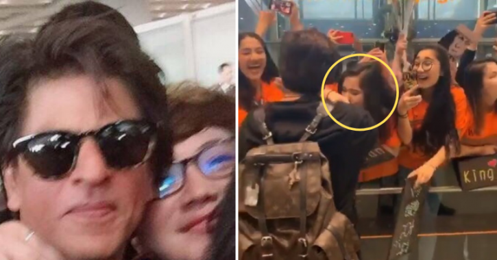 Shah Rukh Khan gets mobbed by his fans in China.