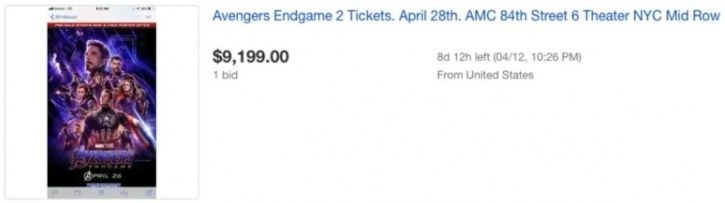 The Frenzy Begins! People Are Selling Avengers: Endgame Tickets On eBay For Almost Rs 6,35,260