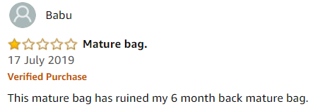mature bag
