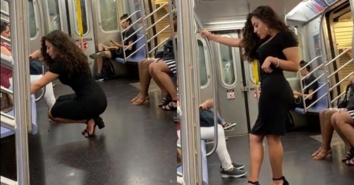 This Woman Doing A Selfie Photoshoot On A Subway Is The Level Of Confidence We All Need 6473