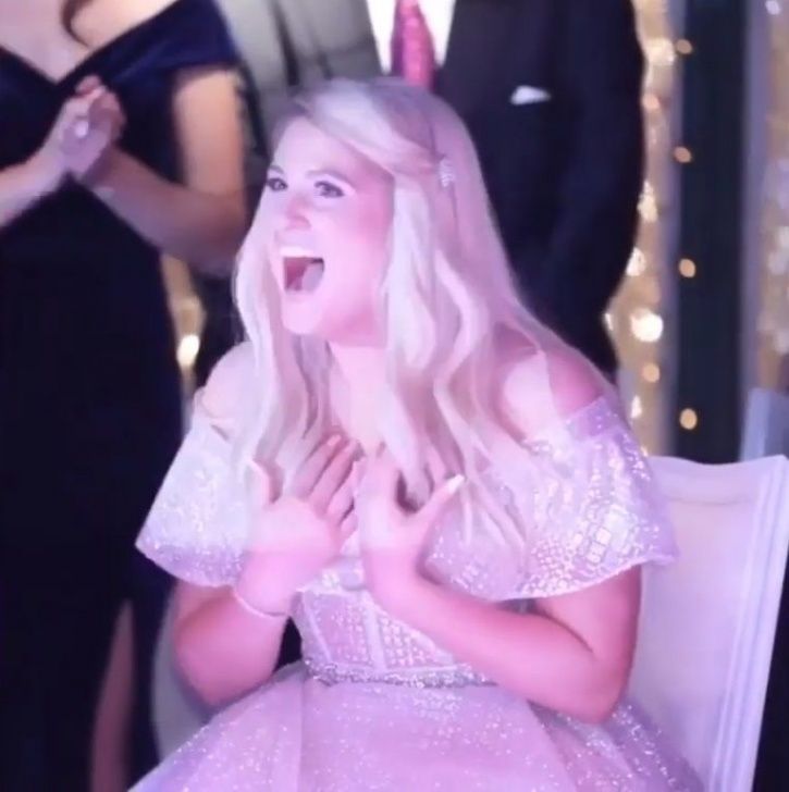 Meghan trainor clearance wedding dress price