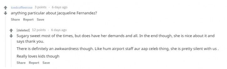 Jacqueline Fernandez: This Reddit User Exposes Aeroplane Secrets Of Bollywood Stars