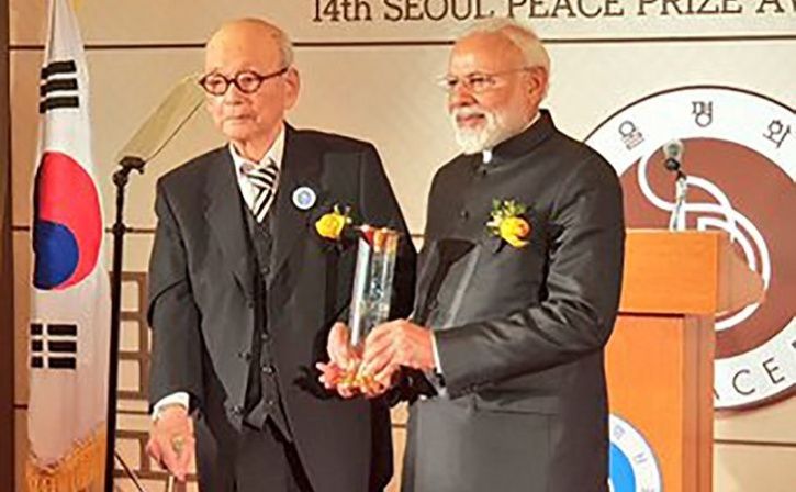 PM Modi Receives Seoul Peace Prize For 2018