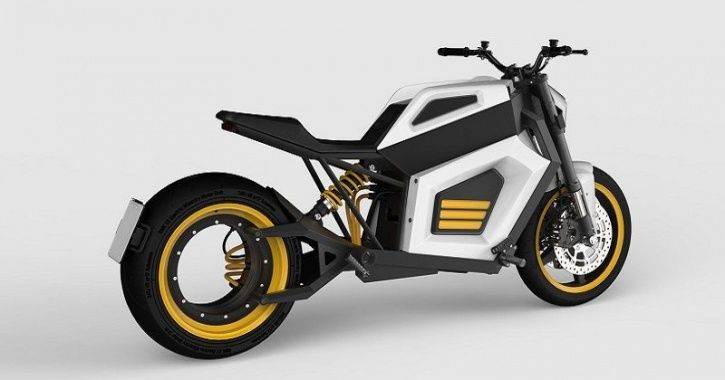 This Electric Bike With Hub-Less Wheel 