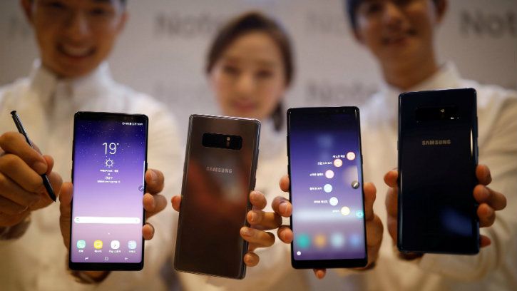 samsung galaxy note 8 is phone with lowest radiation emission