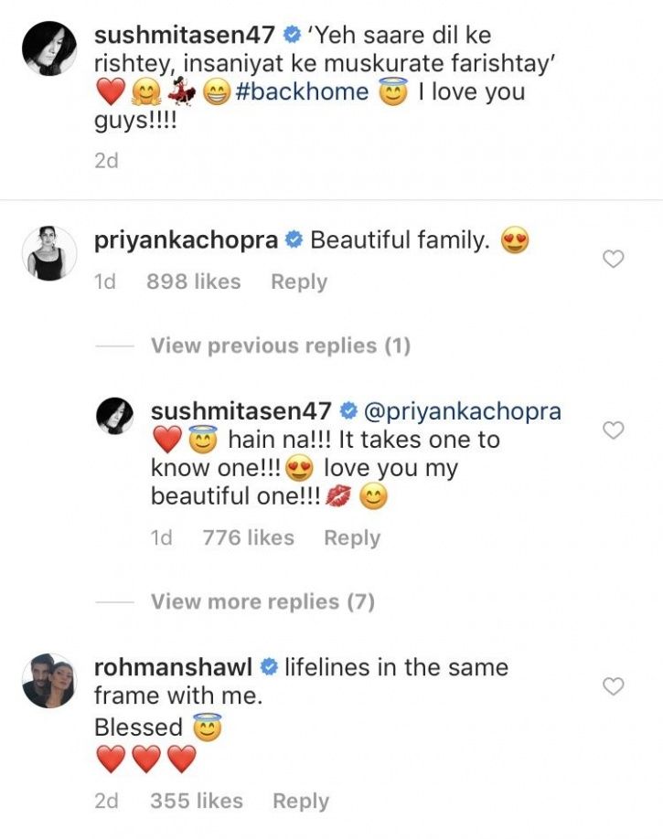 Sushmita Sen & Priyanka Chopra Show Love To Each Other On Instagram & It’s An Epic BFF Moment