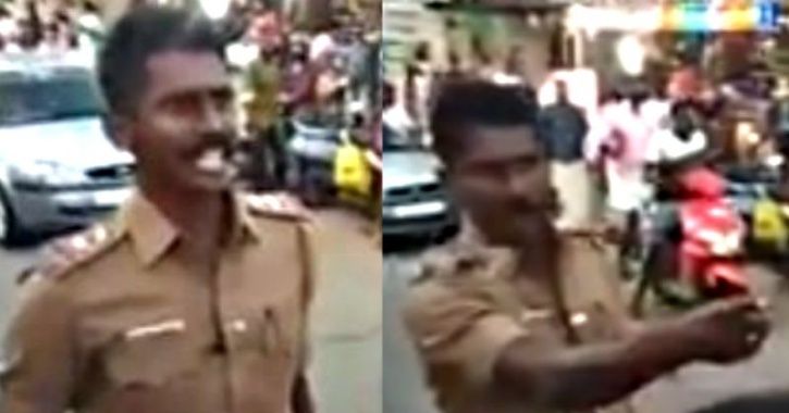 This Tamil Nadu Cop Hailed As ‘Hero’ For Daring Protesters To Attack Buses During Strike