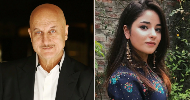 Anupam Kher is happy with Zaira Wasim’s decision to quit Bollywood. 