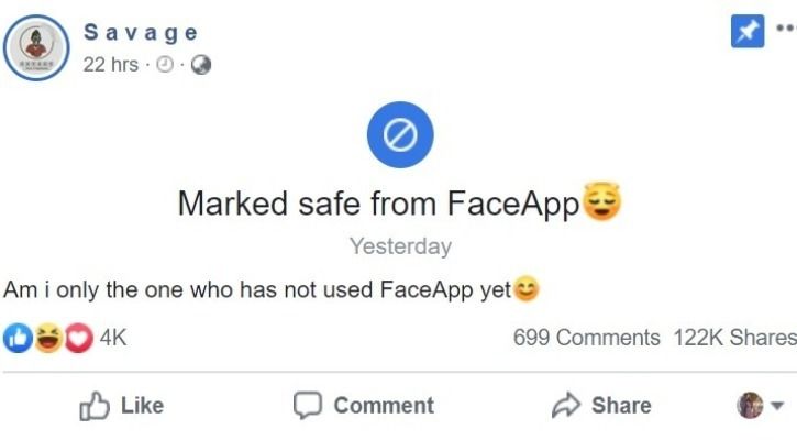 FaceApp safe