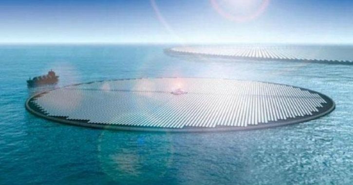 How To Solve Climate Change? With Giant Floating Solar Farms That Suck CO2 & Make Electricity