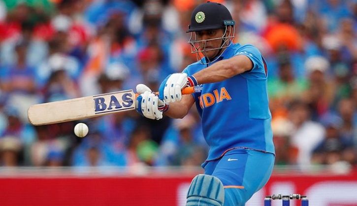 MS Dhoni Is Using Different Bat Logos