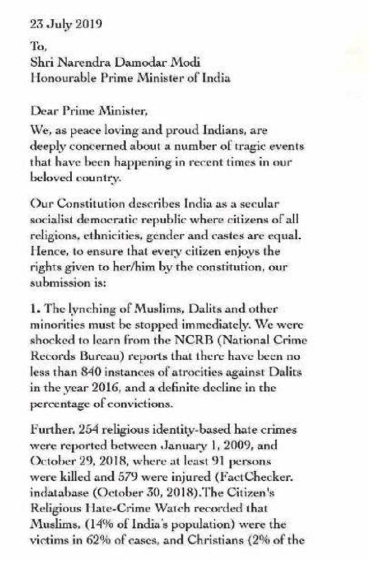 Open letter to Prime Minister Narendra Modi.