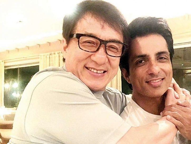 Sonu Sood with Jackie Chan in Kung Ku Yoga 2.