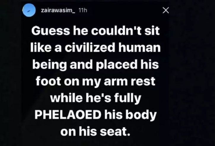 Zaira Wasim threw us all into a tizzy when she alleged harassment mid-air, on a flight. 