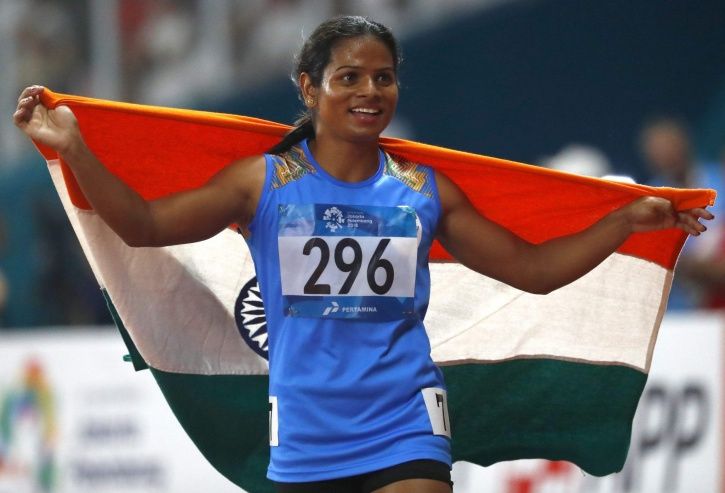 A picture of Athlete Dutee Chand.