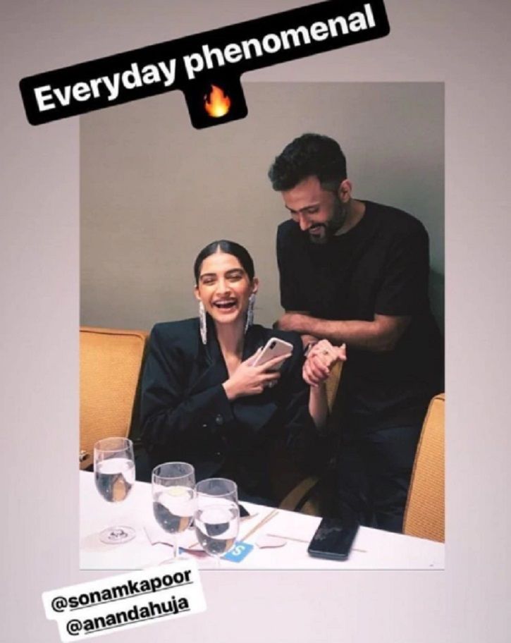 Sonam Kapoor rang in her 34th birthday with hubby Anand Ahuja.