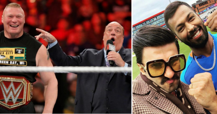 WWE wrestler Brock Lesnar’s advocate Paul Heyman threatens and issues warning for Ranveer Singh.