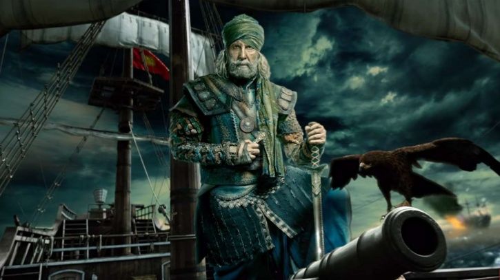 Heavy bollywood costumes:  Amitabh Bachchan almost fainted donning his majestic Thugs Of Hindostan.