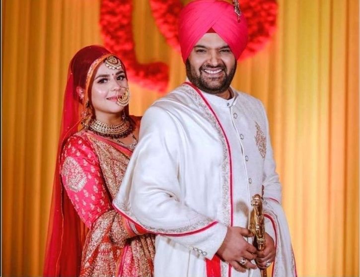 Kapil Sharma with wife Ginni. 