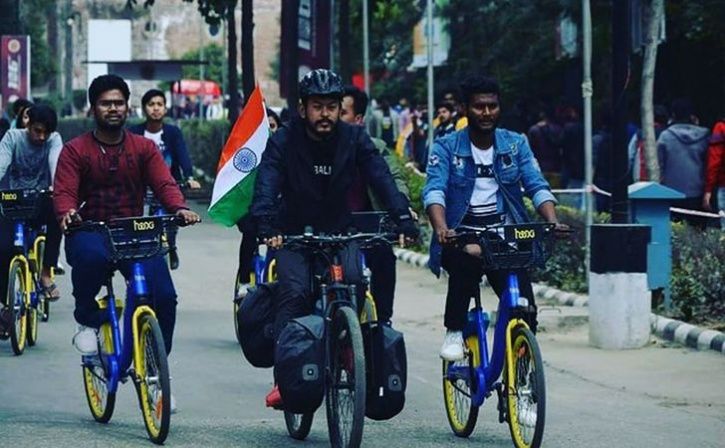 manipur cyclist philem rohan singh raise fund for pulwama martyr