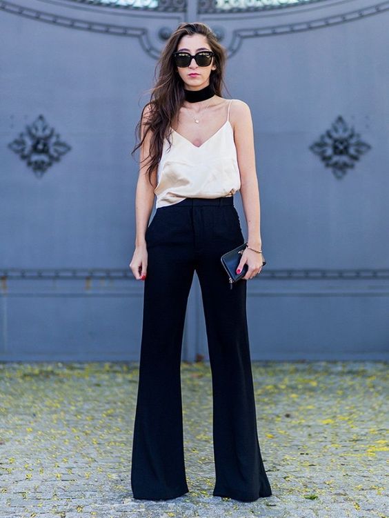 Meandro patio carrera black palazzo pants outfit Off 79% jotent.com