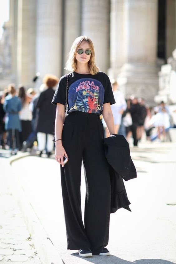 Goodbye Wardrobe Woes Heres How You Can Style A Pair Of Black Palazzo  Pants 11 Different Ways