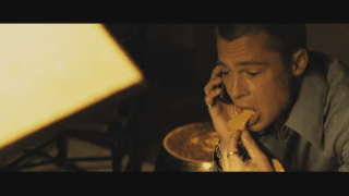 Brad Pitt Eating
