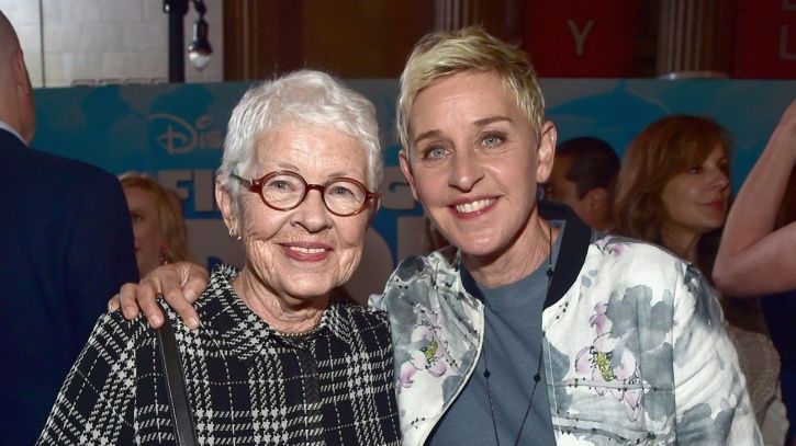 Ellen DeGeneres with her mother Betty.