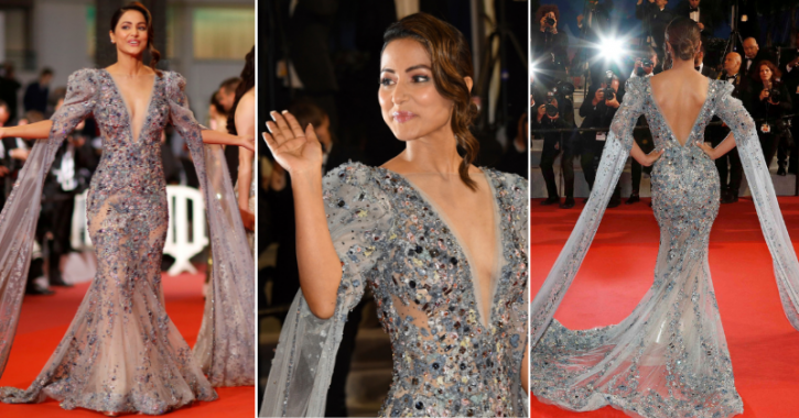 Hina Khan makes her debut at the Cannes Film Festival 2019.
