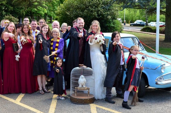 Hogwarts themed wedding.