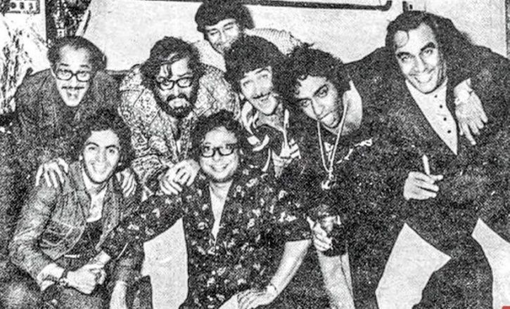 Nasir Hussain, Rishi Kapoor, Shammi Kapoor, Dev Anand, Randhir Kapoor, RD Burman, Ranjeet and Prem N
