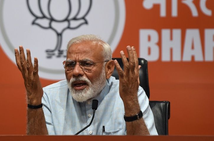 PM Modi At Amit Shah’s First Press Conference In 1,828 Days, Didn’t Take A Single Question