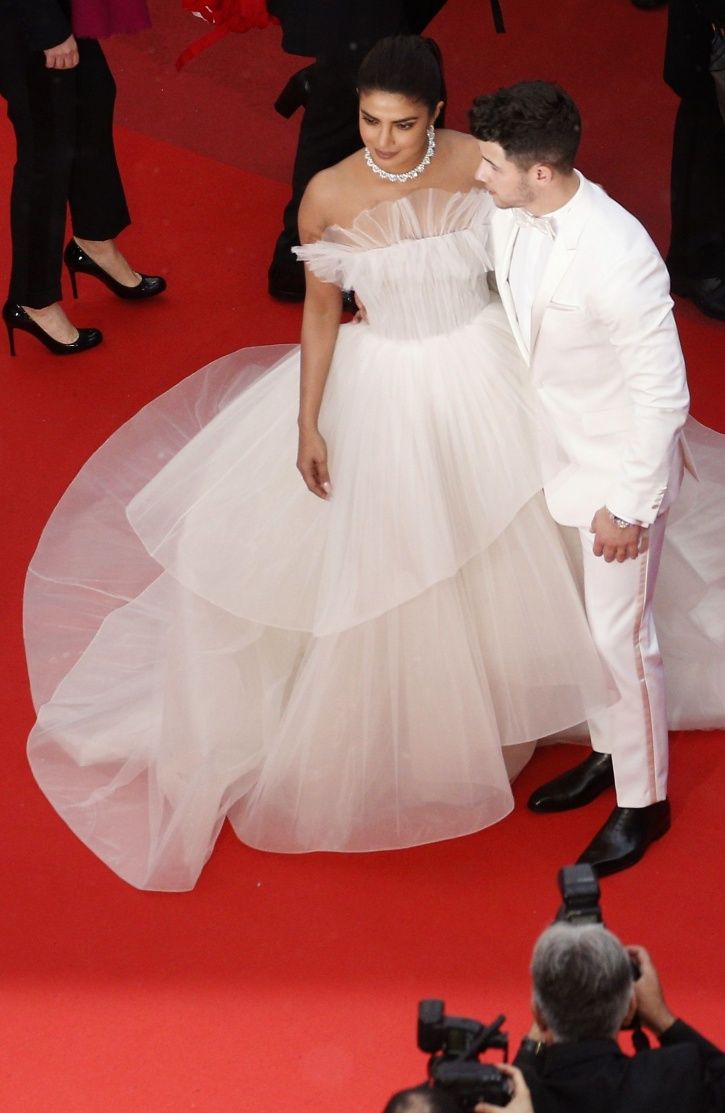Priyanka Chopra and Nick Jonas at Cannes red carpet 2019.