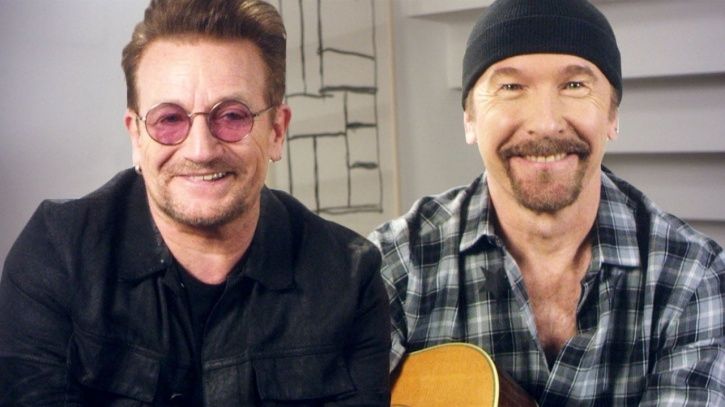 AR Rahman collaborates with U2 members Bono and The Edge.