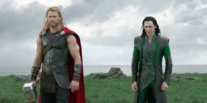 Chris Hemsworth aka Thor and Tom Hiddleston aka Loki.