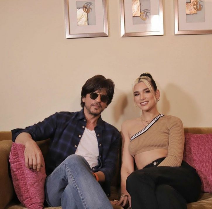 Dua Lipa meets Shah Rukh Khan.