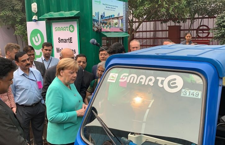 German Chancellor Angela Merkel, Indo-German Partnership, India Germany Electric Vehicle Partnership