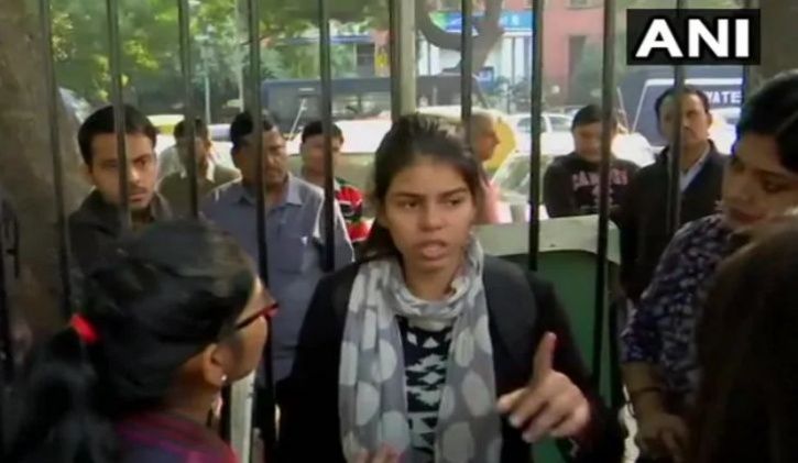 Lone Teenage Girl Protests Outside Parliament, Asks ‘Why I Can’t Feel Safe In Bharat’