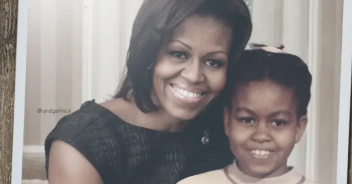 Michelle Obama: Celebrities With Their Younger Selves