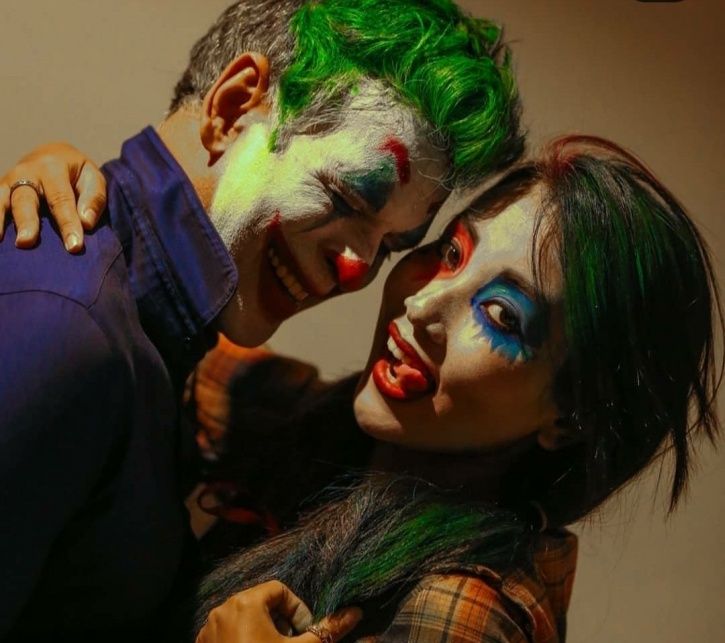 Milind Soman And Wife Ankita Konwar Turn Joker & Harley Quinn For Halloween
