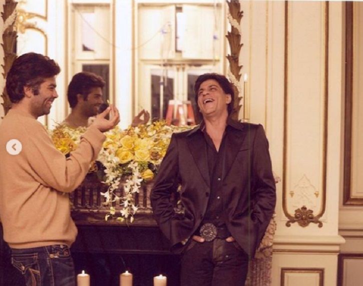 Shah Rukh Khan and Karan Johar.