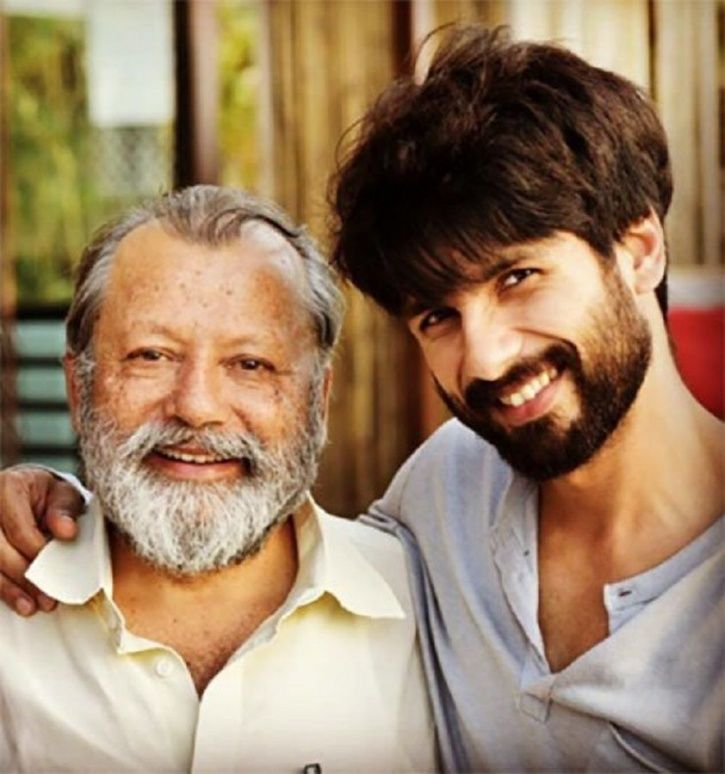 Shahid Kapoor with father Pankaj Kapur.