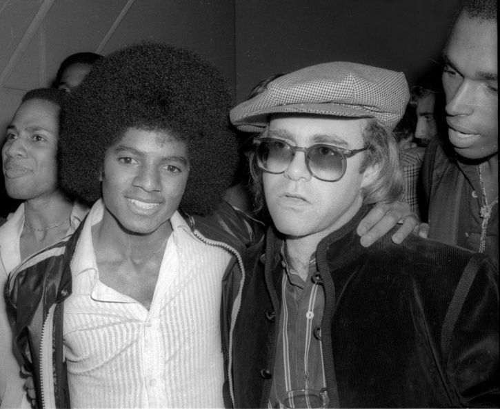 Elton John with Michael Jackson.