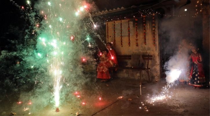 green firecrackers Diwali