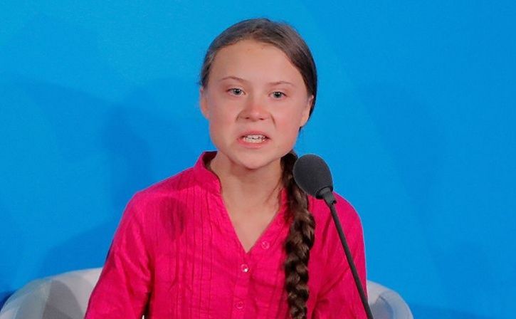 Greta Thunberg Mock Putin
