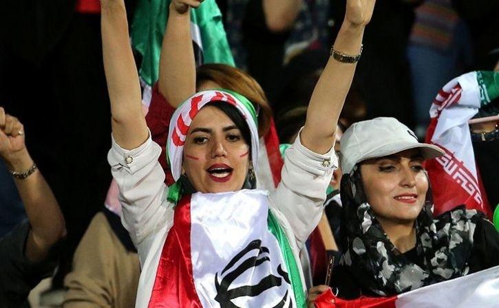 Iranian women went to the stadium